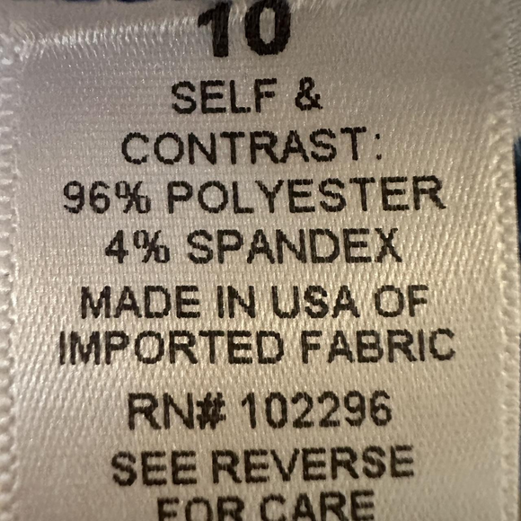 Roz & Ali blue & white horizontal striped sleeveless belted maxi summer dress - Picture 7 of 7